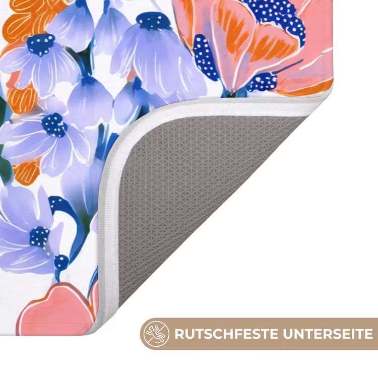Patroon - Aquarel - Kleurrijk Badmat middel 997 -USP_AntislipDE