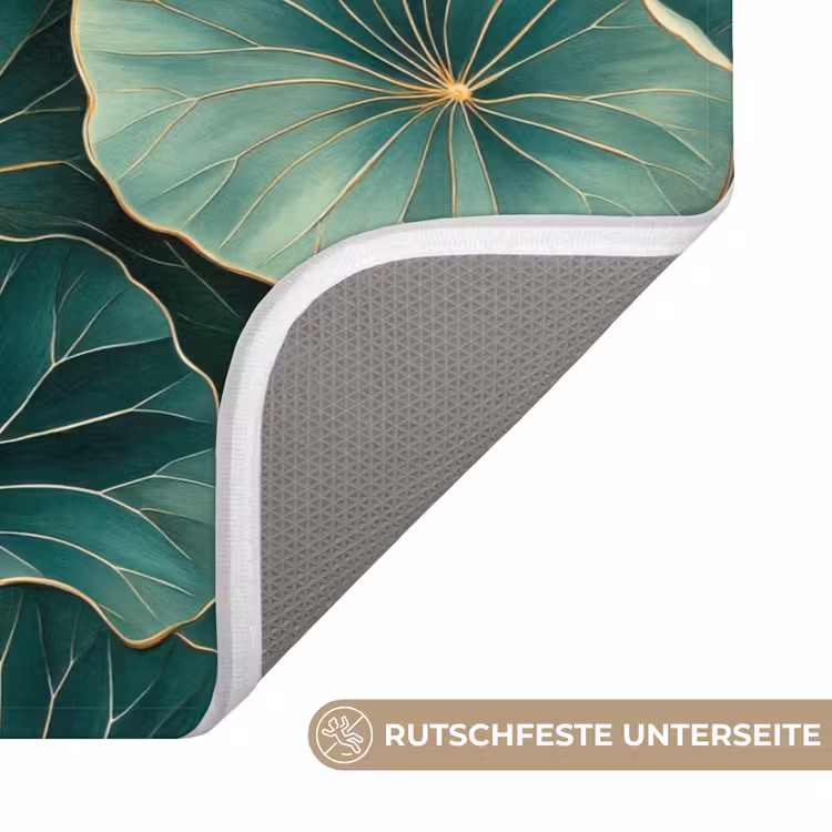 Patroon - Bladeren - Groen Badmat middel 997 -USP_AntislipDE