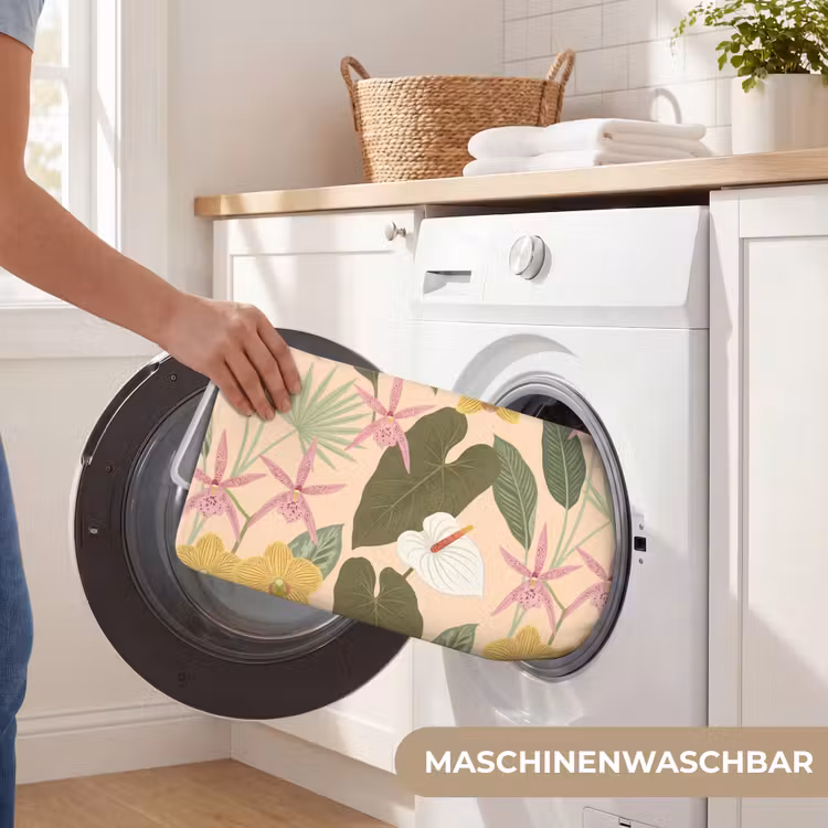 Patroon - Bloemen - Kleurrijk Badmat middel -USP_WasbaarDE