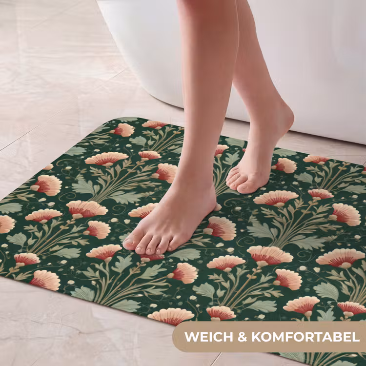 Patroon - Botanisch - Kleurrijk Badmat middel 997 -USP_ZachtDE