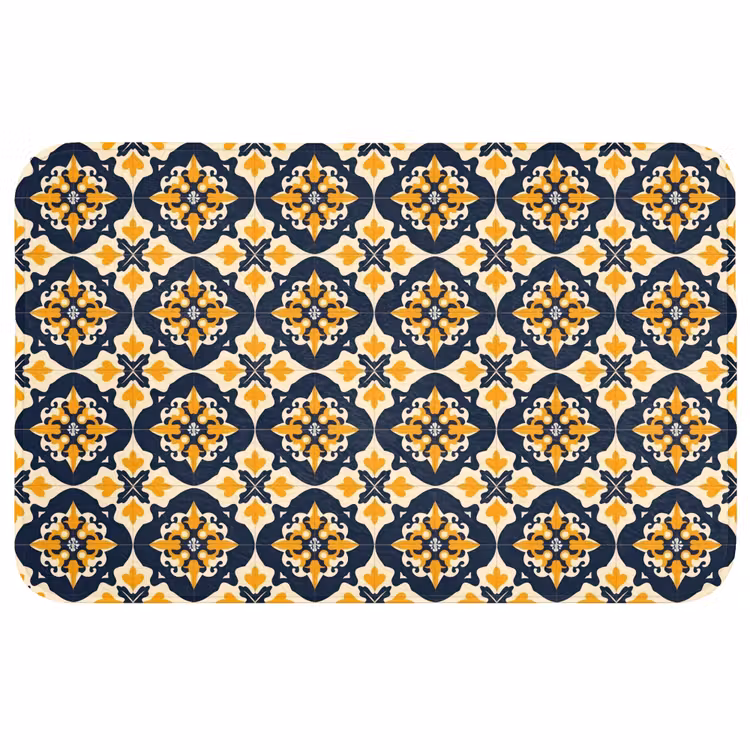 Patroon - Siertegel - Kleurrijk Badmat middel 997 -3d