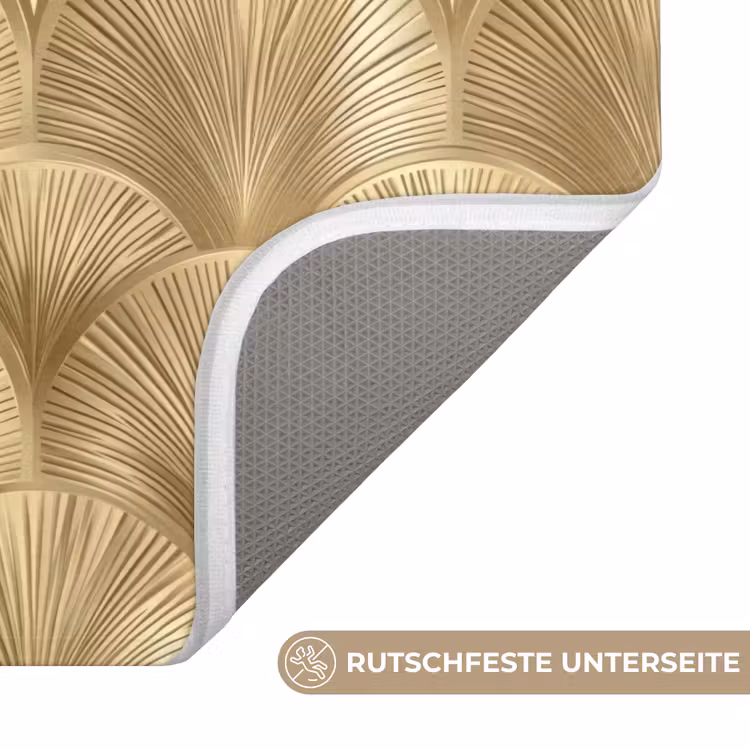 Patroon - Waaier -  Goud Badmat middel 997 -USP_AntislipDE