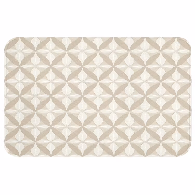 Patroon - Klassiek - Beige Badmat middel 997 -3d
