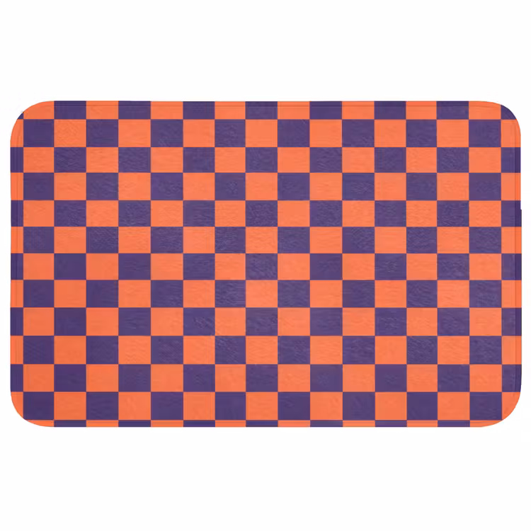 Patroon - Klassiek - Paars Badmat middel 997 -3d