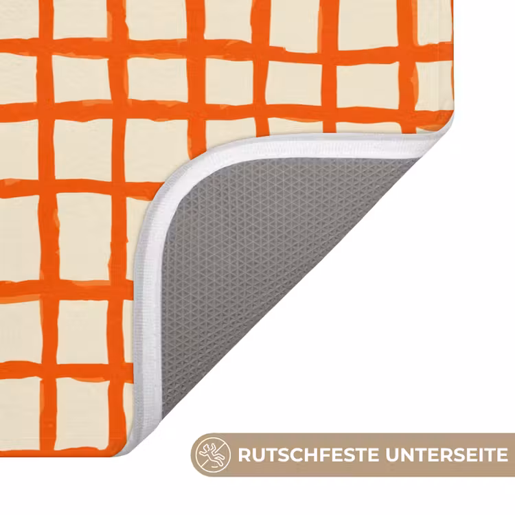 Patroon - Lijnen - Oranje Badmat middel 997 -USP_AntislipDE