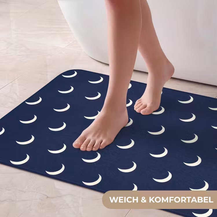 Patroon - Manen - Blauw Badmat middel 997 -USP_ZachtDE