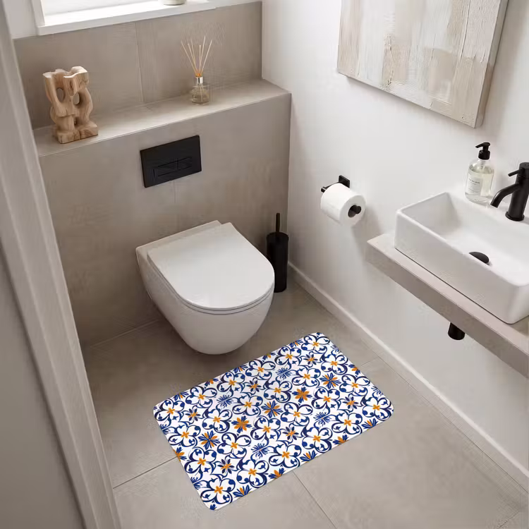 Patroon - Modern - Kleurrijk Badmat middel 997 -sfeer4