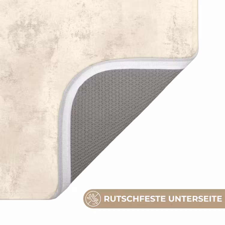 Patroon - Organisch - Beige Badmat middel 997 -USP_AntislipDE