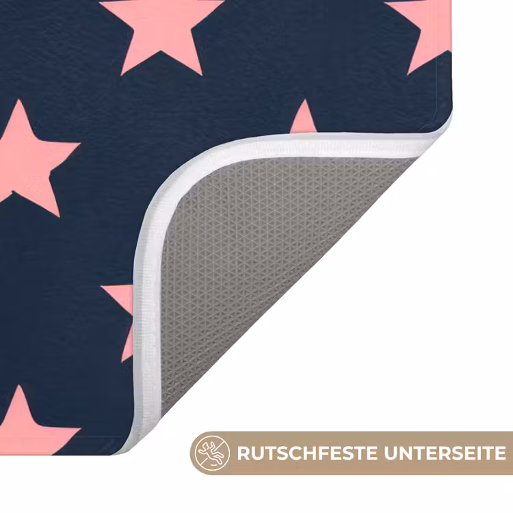 Patroon - Sterren - Roze Badmat middel 997 -USP_AntislipDE
