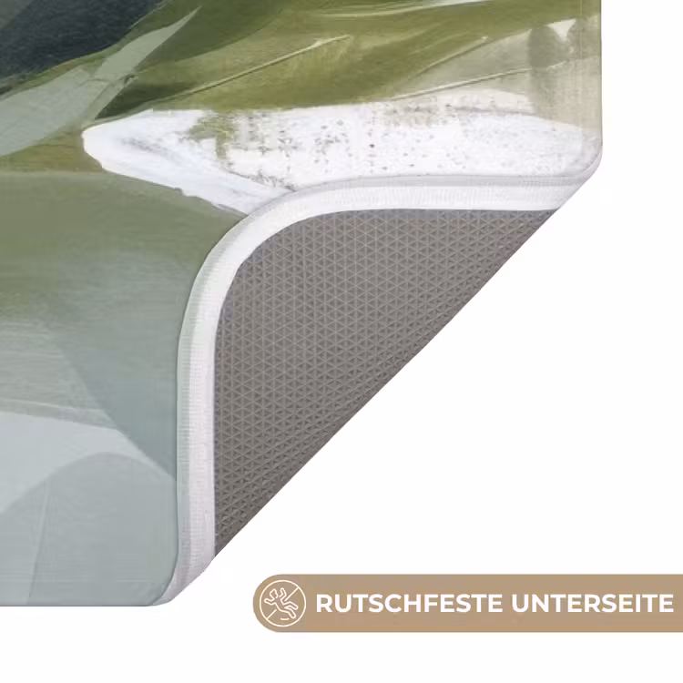 Natuur - Abstract - Groen - Penseelstreken Badmat middel -USP_AntislipDE