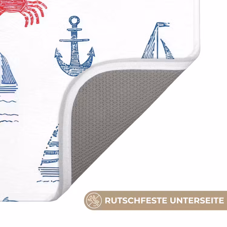 Nautisch - Illustraties - Kleurrijk Badmat middel 997 -USP_AntislipDE