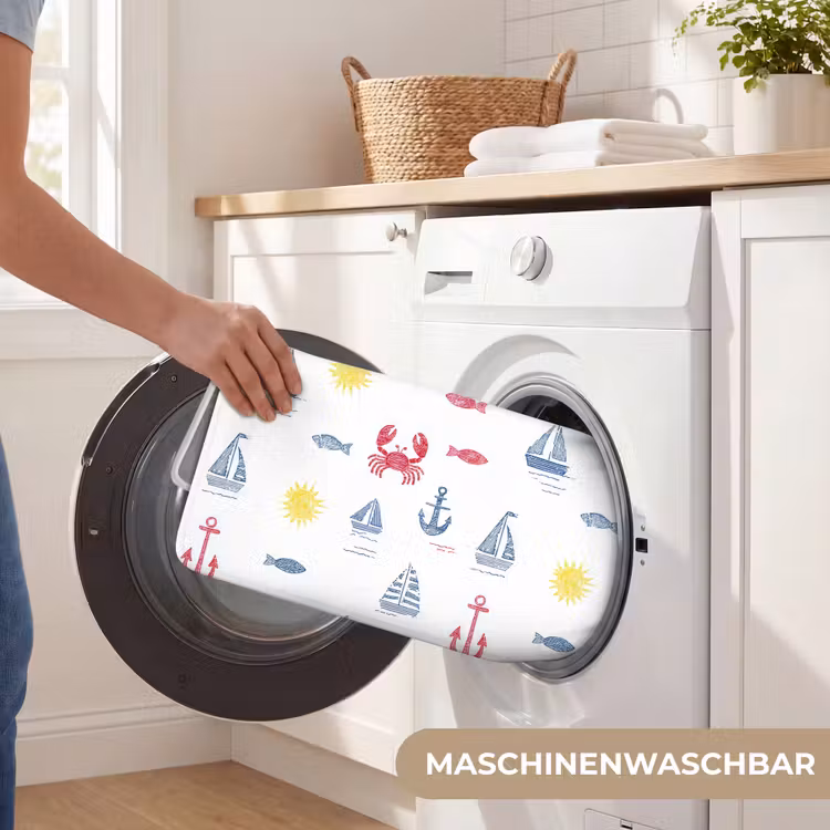 Nautisch - Illustraties - Kleurrijk Badmat middel 997 -USP_WasbaarDE