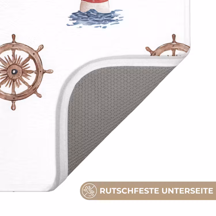 Nautisch - Klassiek - Rood Badmat middel 997 -USP_AntislipDE
