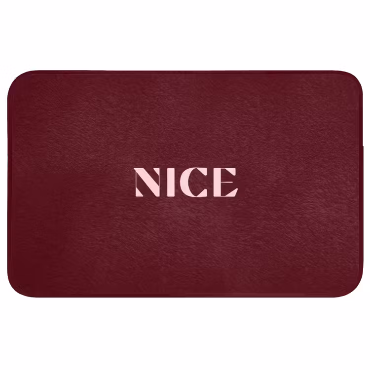 Nice - Bordeaux - Roze Badmat middel -3d
