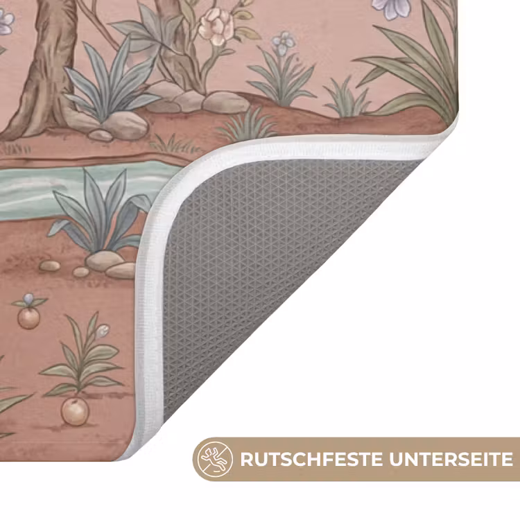 Nostalgisch - Reigers - Roze Badmat middel -USP_AntislipDE