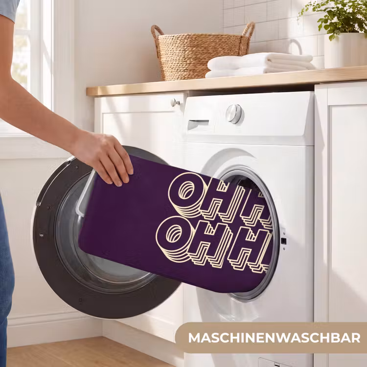 Oh hi - Paars - 3D Badmat middel -USP_WasbaarDE