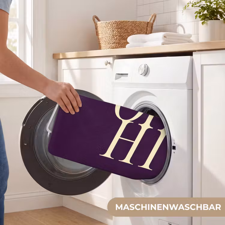 Oh hi - Paars - Minimalistisch Badmat middel -USP_WasbaarDE