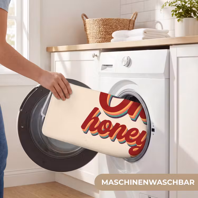 Oh honey - Rood - Schaduw Badmat middel -USP_WasbaarDE