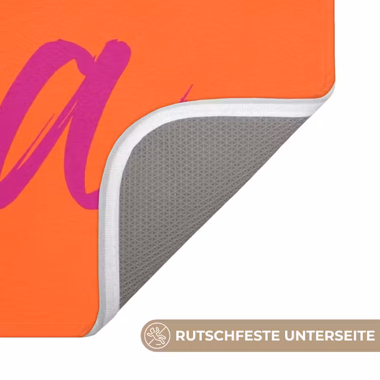 Oh la la - Oranje - Roze - Grafisch Badmat middel -USP_AntislipDE