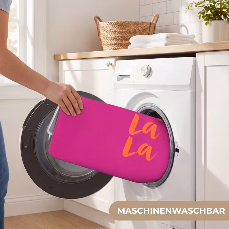 Oh la la - Roze - Oranje - Minimalistisch Badmat middel -USP_WasbaarDE