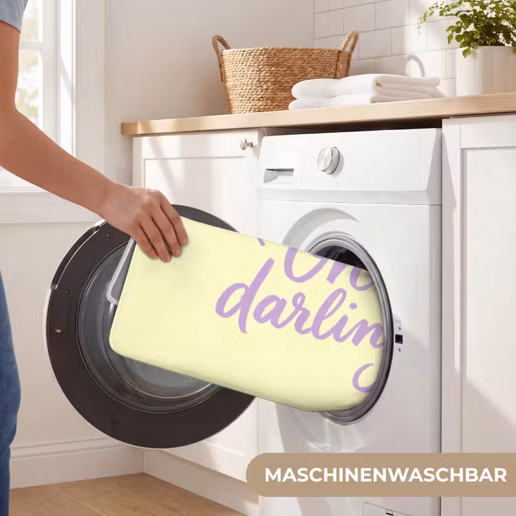 Oh darling - Geel - Hart Badmat middel -USP_WasbaarDE