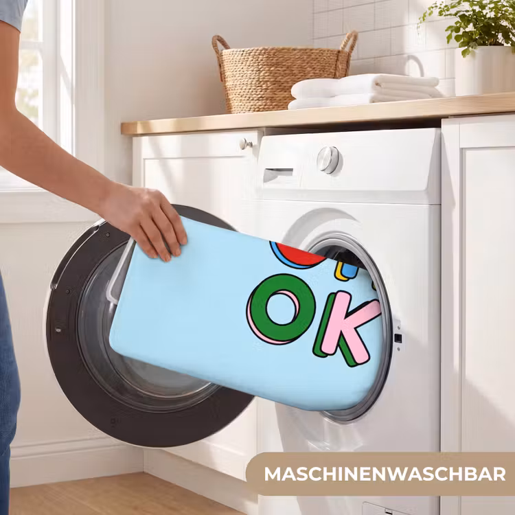 Oh ok - Blauw - Kleurrijk Badmat middel -USP_WasbaarDE