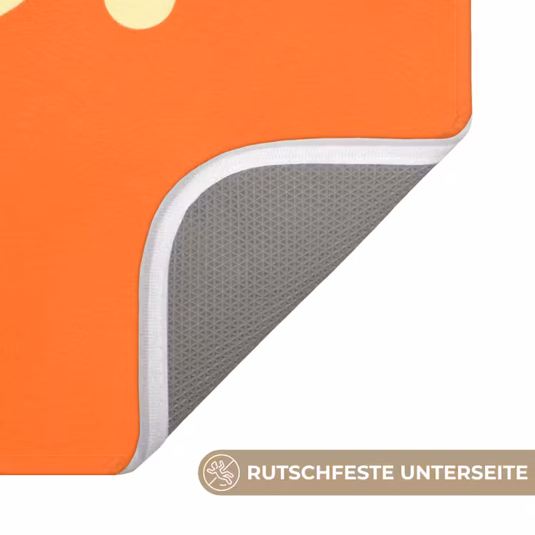 Oranje - Gebroken wit - Nice Badmat middel -USP_AntislipDE