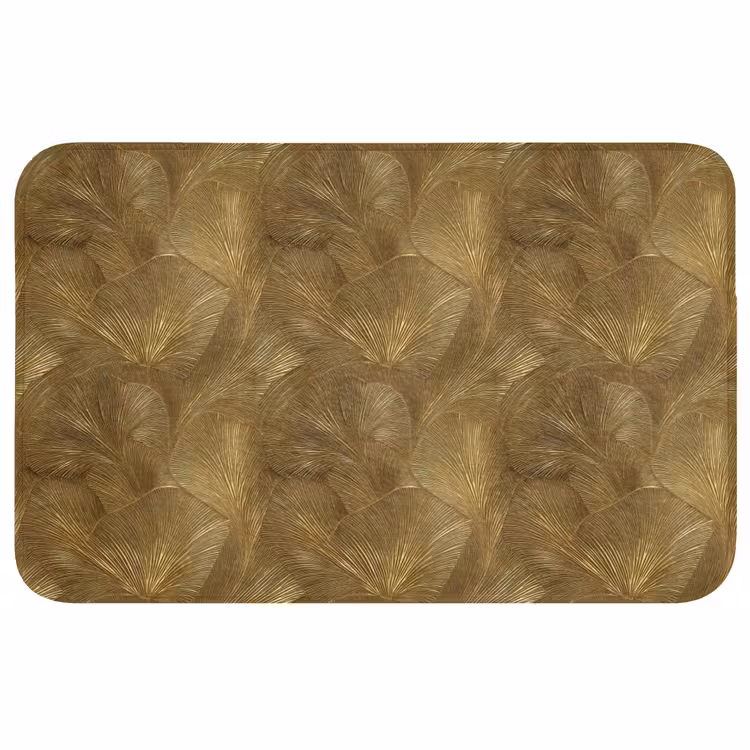 Organisch - Lijnen - Goud Badmat middel 997 -3d