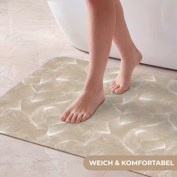 Organisch - Textuur - Beige Badmat middel 997 -USP_ZachtDE