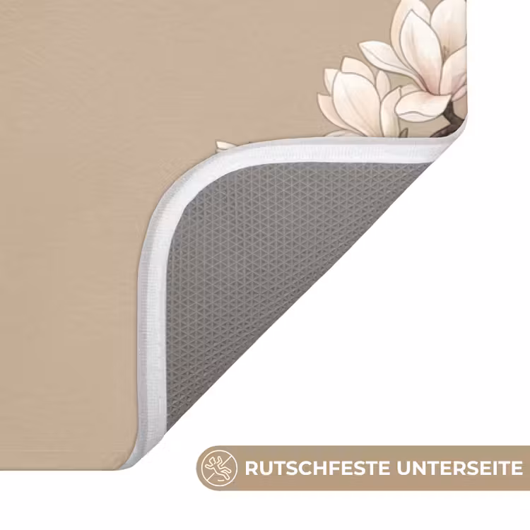 Oosters - Vogels - Beige Badmat middel -USP_AntislipDE