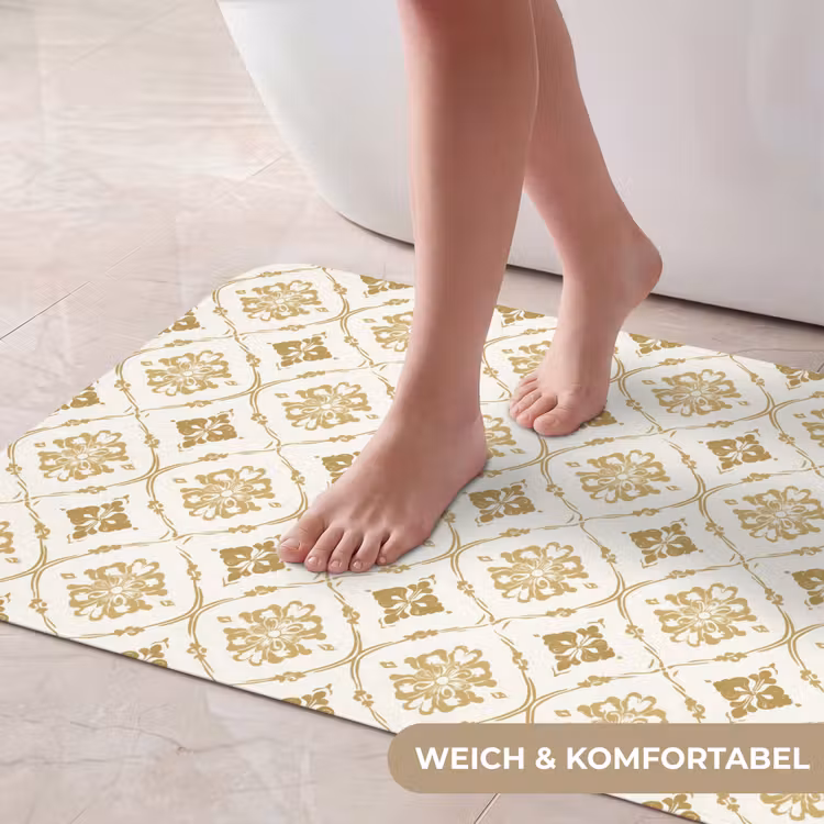 Ornament - Klassiek - Goud Badmat middel 997 -USP_ZachtDE