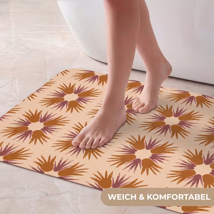 Ornament - Patroon - Oker Badmat middel 997 -USP_ZachtDE