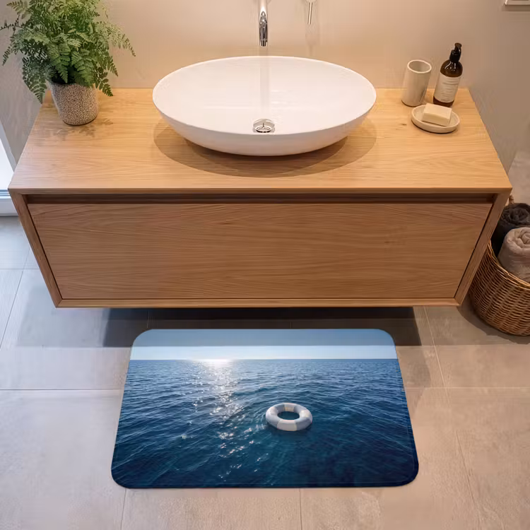 Oceaan - Zwemband - Horizon Badmat middel -sfeer1