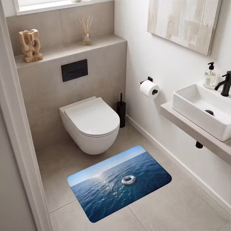 Oceaan - Zwemband - Horizon Badmat middel -sfeer4