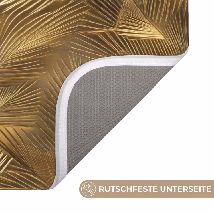Palm - Waaier - Goud Badmat middel 997 -USP_AntislipDE