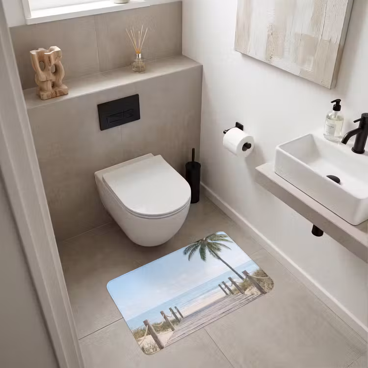 Palmbomen - Pad - Horizon Badmat middel -sfeer4