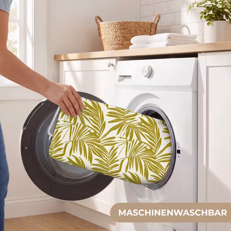 Palmblad - Patroon - Groen Badmat middel 997 -USP_WasbaarDE