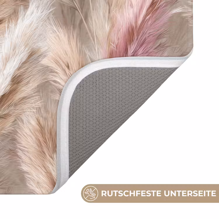Pampasgras - Pluizig - Kleurrijk Badmat middel 997 -USP_AntislipDE