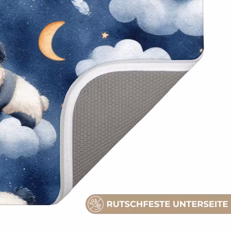 Panda's - Slapen - Blauw Badmat middel 997 -USP_AntislipDE