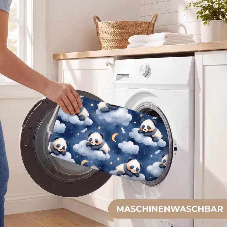 Panda's - Slapen - Blauw Badmat middel 997 -USP_WasbaarDE