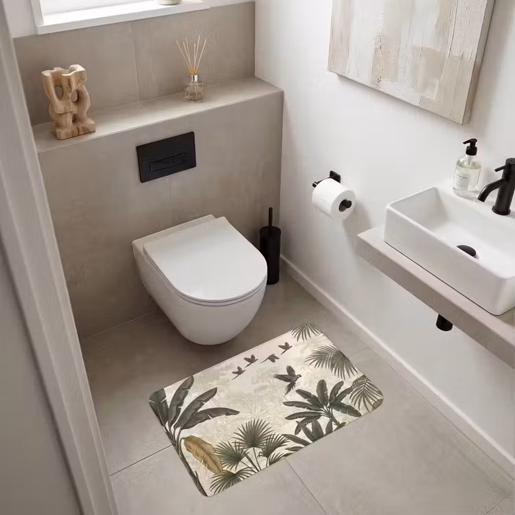 Papagaaien - Jungle - Tropisch - Green Badmat middel -sfeer4