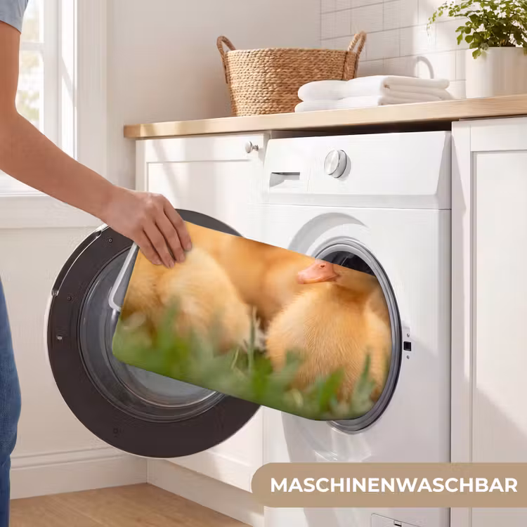 Pijltje - Eend - Natuur - Geel Badmat middel -USP_WasbaarDE