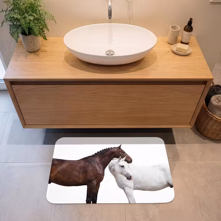 Paard - Modern - Balans Badmat middel -sfeer1