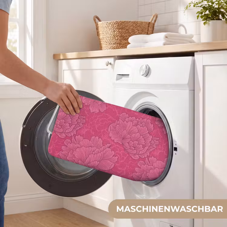 Pioenrozen - Energiek - Roze Badmat middel 997 -USP_WasbaarDE