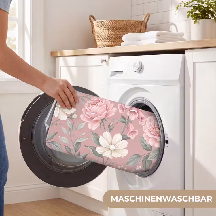 Pioenrozen - Vingerhoedskruid - Pink Badmat middel -USP_WasbaarDE
