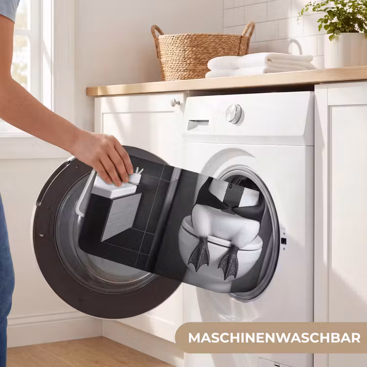 Pinguïn - Telefoon - Toilet - Zwart - Wit Badmat middel -USP_WasbaarDE