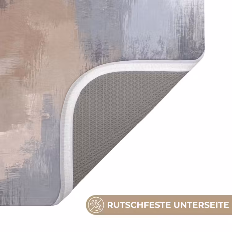 Penseelstreken - Schilderij - Beige Badmat middel -USP_AntislipDE