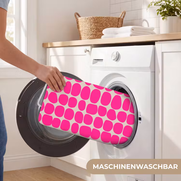 Stippen - Patroon - Roze Badmat middel 997 -USP_WasbaarDE