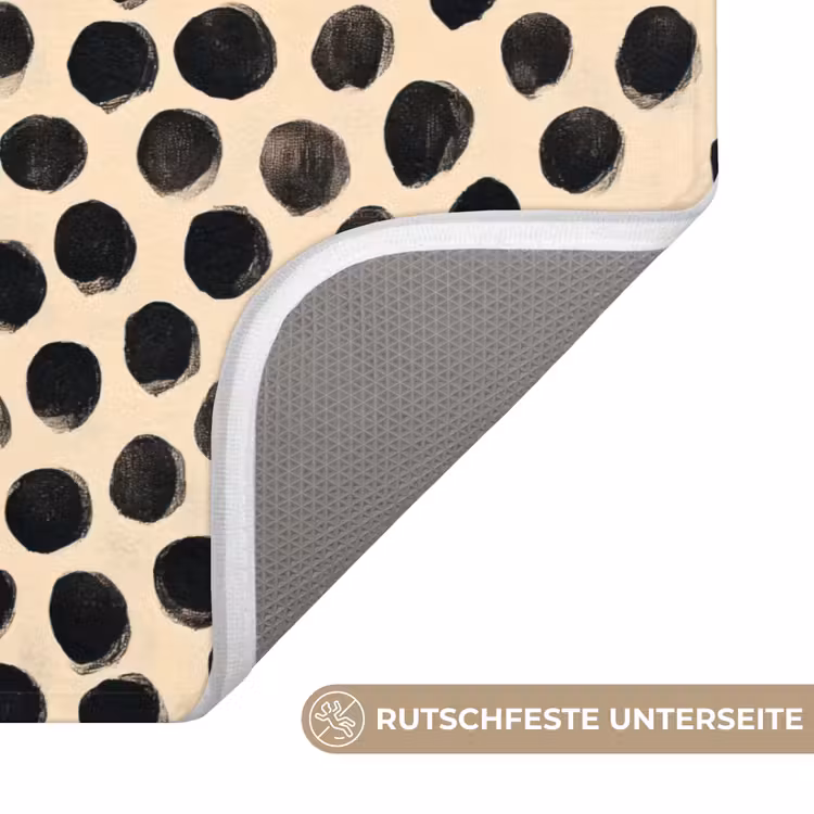 Stippen - Patroon - Zwart Badmat middel 997 -USP_AntislipDE