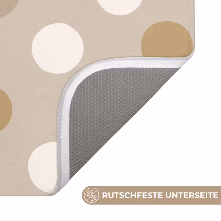Polka - Dots - Beige Badmat middel 997 -USP_AntislipDE